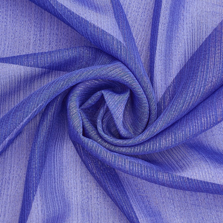 Royal blue silk chiffon fabric deals
