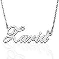 thumbnail image 1 of Zaria Custom Name Necklace Customized Personalized Plated Name Necklace for Mother Daughter Friendship Women Valentine's Day Christmas Birthday New Year Silver, 1 of 7