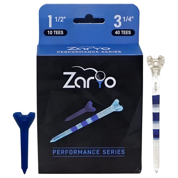Zario Golf Tees 3 1/4 with Golf Tees 1 1/2 inch Combo Plastic Golf Tees - Blue