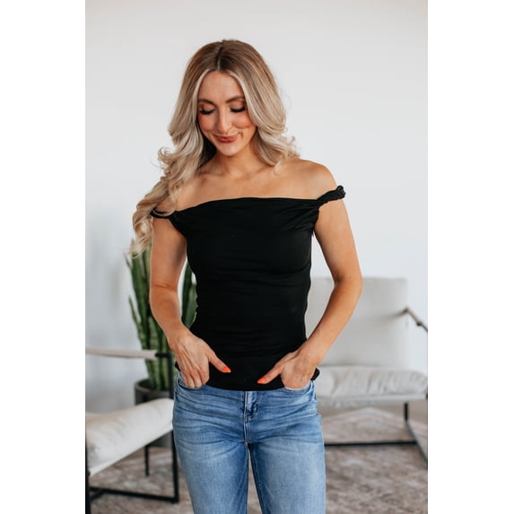 Zariya Off Shoulder Top - Black