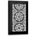 thumbnail image 1 of Zarris, Chariklia 11x18 Black Modern Framed Museum Art Print Titled - BandW Arabesque Panels IV, 1 of 5
