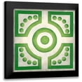 thumbnail image 1 of Zarris, Chariklia 12x12 Black Modern Framed Museum Art Print Titled - Classical Garden III, 1 of 5
