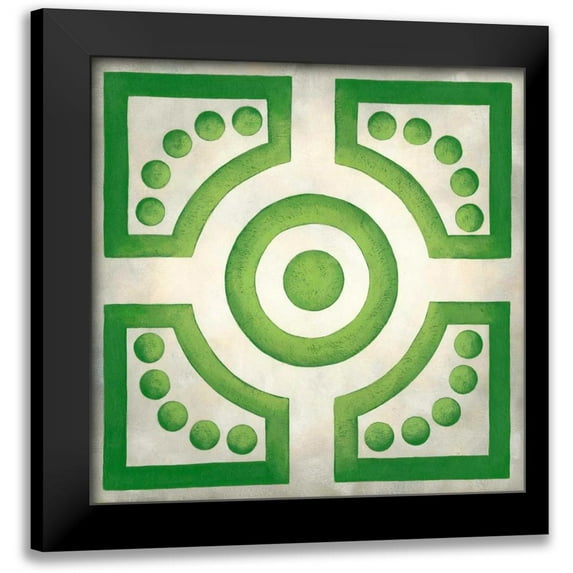 Zarris, Chariklia 12x12 Black Modern Framed Museum Art Print Titled - Classical Garden III