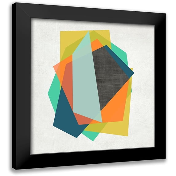 Zarris, Chariklia 12x12 Black Modern Framed Museum Art Print Titled - Integer I