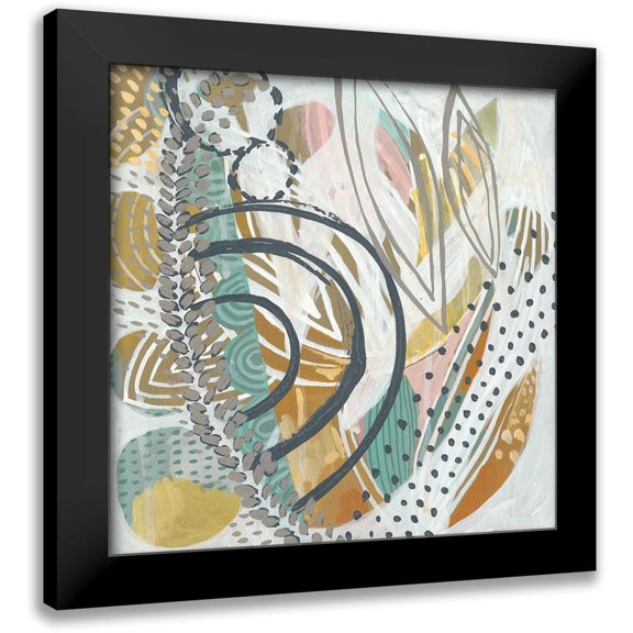 Zarris, Chariklia 12x12 Black Modern Framed Museum Art Print Titled - Interval II