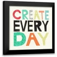 thumbnail image 1 of Zarris, Chariklia 12x12 Black Modern Framed Museum Art Print Titled - Kid Play II, 1 of 5