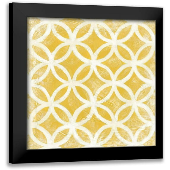 Zarris, Chariklia 12x12 Black Modern Framed Museum Art Print Titled - Modern Symmetry VII