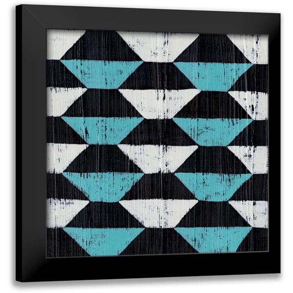 Zarris, Chariklia 12x12 Black Modern Framed Museum Art Print Titled - Over Under VII