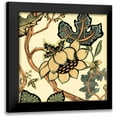 thumbnail image 1 of Zarris, Chariklia 12x12 Black Modern Framed Museum Art Print Titled - Small Jacobean Tile IV, 1 of 5