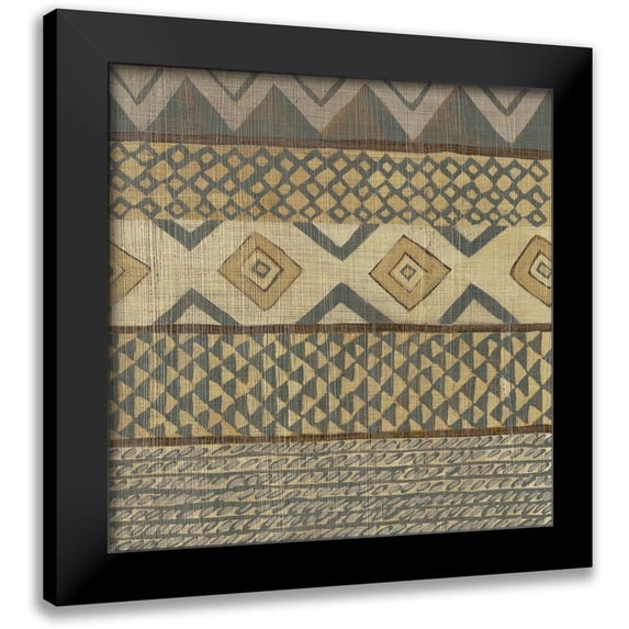 Zarris, Chariklia 12x12 Black Modern Framed Museum Art Print Titled - Warp and Weft IV