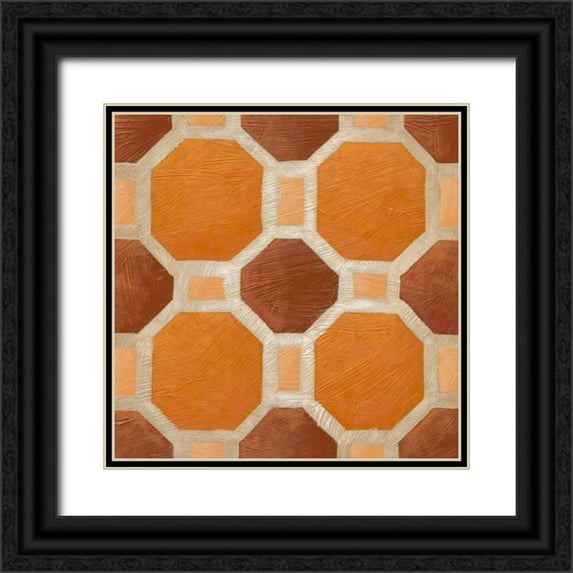 Zarris, Chariklia 12x12 Black Ornate Wood Framed with Double Matting Museum Art Print Titled - Brilliant Symmetry VI