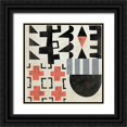 thumbnail image 1 of Zarris, Chariklia 12x12 Black Ornate Wood Framed with Double Matting Museum Art Print Titled - Geo Tile IV, 1 of 4