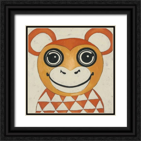 Zarris, Chariklia 12x12 Black Ornate Wood Framed with Double Matting Museum Art Print Titled - Zoo Portrait I
