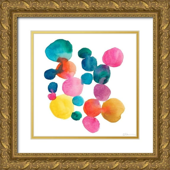 Zarris, Chariklia 12x12 Gold Ornate Wood Framed with Double Matting Museum Art Print Titled - Jig II