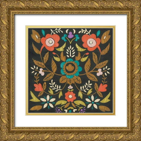 Zarris, Chariklia 12x12 Gold Ornate Wood Framed with Double Matting Museum Art Print Titled - Jolene II