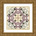 thumbnail image 1 of Zarris, Chariklia 12x12 Gold Ornate Wood Framed with Double Matting Museum Art Print Titled - Lavender Suzani II, 1 of 4