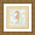 thumbnail image 1 of Zarris, Chariklia 12x12 Gold Ornate Wood Framed with Double Matting Museum Art Print Titled - Ocean Seahorse, 1 of 4