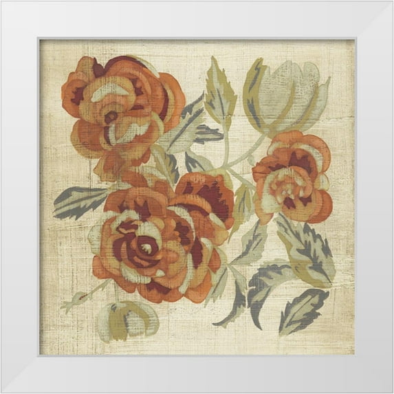 Zarris, Chariklia 12x12 White Modern Wood Framed Museum Art Print Titled - Autumn Rose I