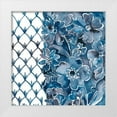 thumbnail image 1 of Zarris, Chariklia 12x12 White Modern Wood Framed Museum Art Print Titled - Cobalt Garden III, 1 of 4