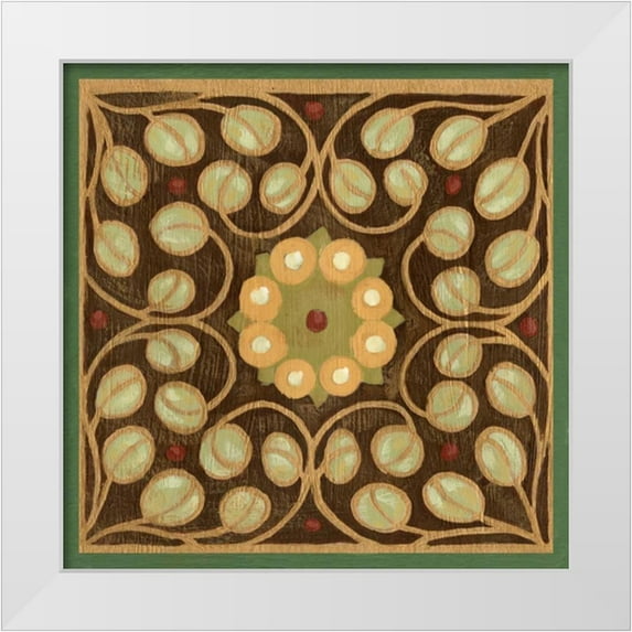 Zarris, Chariklia 12x12 White Modern Wood Framed Museum Art Print Titled - Patchwork II