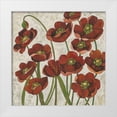 thumbnail image 1 of Zarris, Chariklia 12x12 White Modern Wood Framed Museum Art Print Titled - Sangria Poppies I, 1 of 4