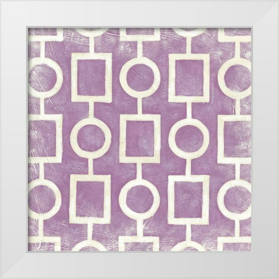 Zarris, Chariklia 12x12 White Modern Wood Framed Museum Art Print Titled - Small Modern Symmetry IV