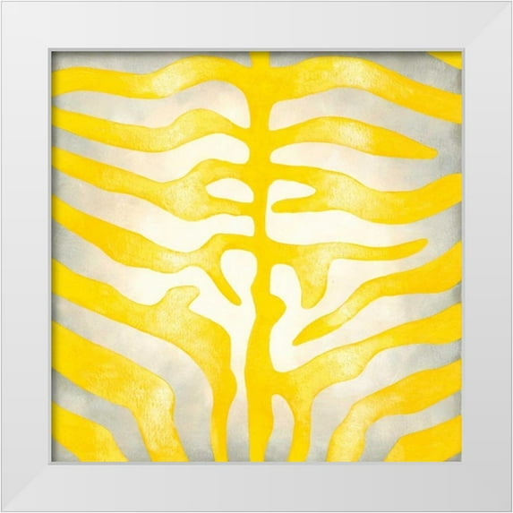 Zarris, Chariklia 12x12 White Modern Wood Framed Museum Art Print Titled - Vibrant Zebra IV