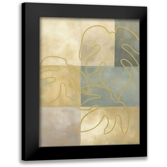 Zarris, Chariklia 12x14 Black Modern Framed Museum Art Print Titled - Arbor Leaves I
