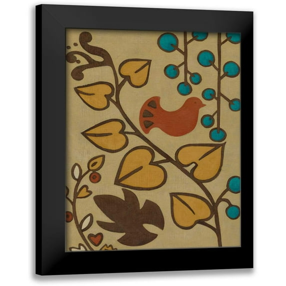 Zarris, Chariklia 12x14 Black Modern Framed Museum Art Print Titled - Kookaburra IV