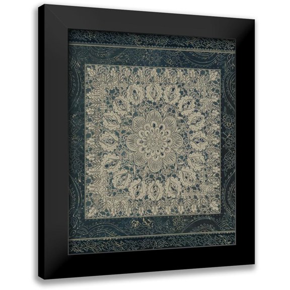 Zarris, Chariklia 12x14 Black Modern Framed Museum Art Print Titled - Market Batik I