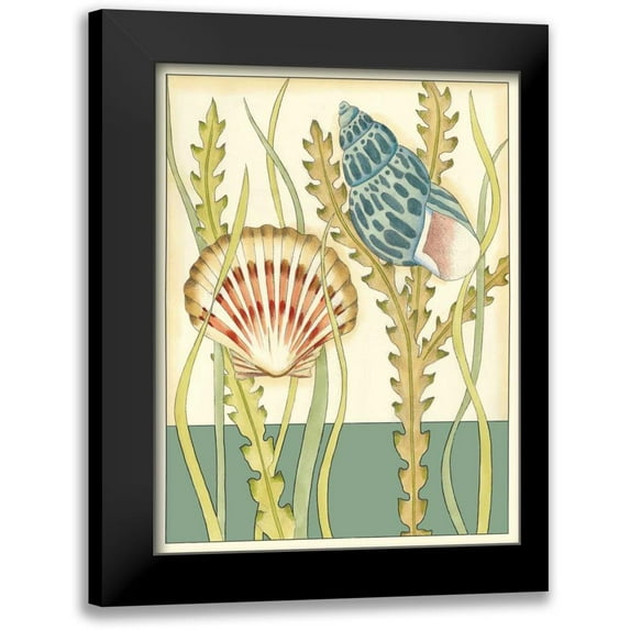 Zarris, Chariklia 12x14 Black Modern Framed Museum Art Print Titled - Shell Season IV