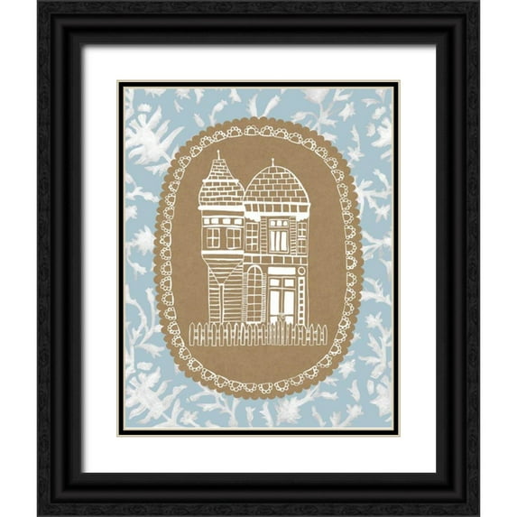 Zarris, Chariklia 12x14 Black Ornate Wood Framed with Double Matting Museum Art Print Titled - Averys Dollhouse I