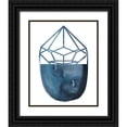 thumbnail image 1 of Zarris, Chariklia 12x14 Black Ornate Wood Framed with Double Matting Museum Art Print Titled - Cobalt Chrysalis III, 1 of 4
