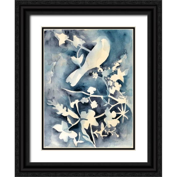 Zarris, Chariklia 12x14 Black Ornate Wood Framed with Double Matting Museum Art Print Titled - Hedgerow II