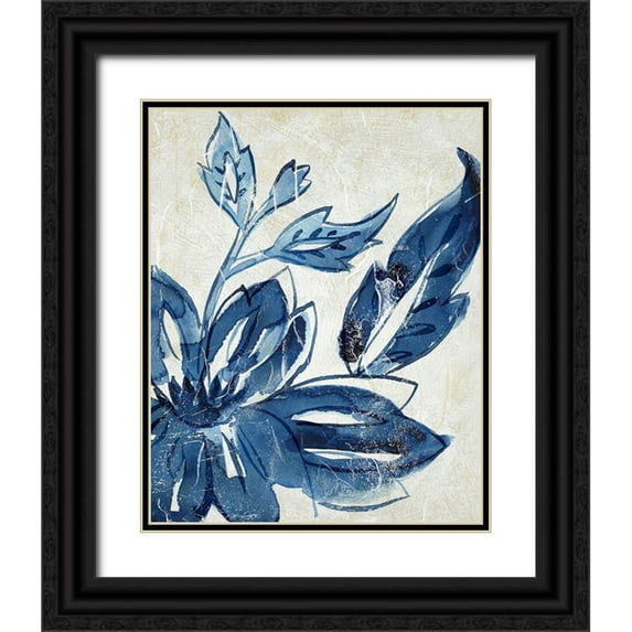 Zarris, Chariklia 12x14 Black Ornate Wood Framed with Double Matting Museum Art Print Titled - Porcelain Sample III