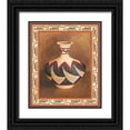 thumbnail image 1 of Zarris, Chariklia 12x14 Black Ornate Wood Framed with Double Matting Museum Art Print Titled - Southwest Pottery II, 1 of 4