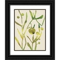thumbnail image 1 of Zarris, Chariklia 12x14 Black Ornate Wood Framed with Double Matting Museum Art Print Titled - Spring Sprig II, 1 of 4