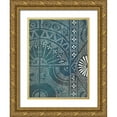 thumbnail image 1 of Zarris, Chariklia 12x14 Gold Ornate Wood Framed with Double Matting Museum Art Print Titled - Batik Cloth I, 1 of 4