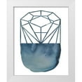 thumbnail image 1 of Zarris, Chariklia 12x14 White Modern Wood Framed Museum Art Print Titled - Cobalt Chrysalis I, 1 of 4