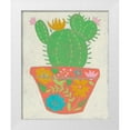 thumbnail image 1 of Zarris, Chariklia 12x14 White Modern Wood Framed Museum Art Print Titled - Happy Cactus I, 1 of 4