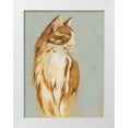 thumbnail image 1 of Zarris, Chariklia 12x14 White Modern Wood Framed Museum Art Print Titled - Lap Cat I, 1 of 4