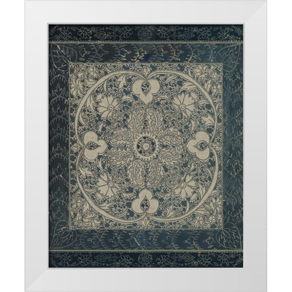 Zarris, Chariklia 12x14 White Modern Wood Framed Museum Art Print Titled - Market Batik II