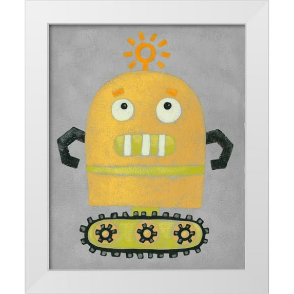 Zarris, Chariklia 12x14 White Modern Wood Framed Museum Art Print Titled - Take me to your Leader II