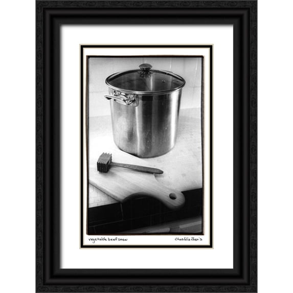 Zarris, Chariklia 13x18 Black Ornate Wood Framed with Double Matting Museum Art Print Titled - Vegetable Beef Stew