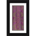 thumbnail image 1 of Zarris, Chariklia 13x24 Black Ornate Wood Framed with Double Matting Museum Art Print Titled - Purple Arabesque I, 1 of 4