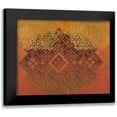 thumbnail image 1 of Zarris, Chariklia 14x12 Black Modern Framed Museum Art Print Titled - Golden Henna I, 1 of 5