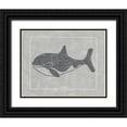 thumbnail image 1 of Zarris, Chariklia 14x12 Black Ornate Wood Framed with Double Matting Museum Art Print Titled - Whale of a Tale II, 1 of 4