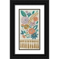 thumbnail image 1 of Zarris, Chariklia 14x24 Black Ornate Wood Framed with Double Matting Museum Art Print Titled - Tassel Tapestry I, 1 of 4