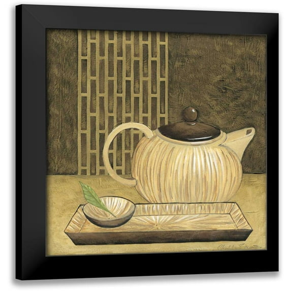 Zarris, Chariklia 15x15 Black Modern Framed Museum Art Print Titled - Bamboo Pot