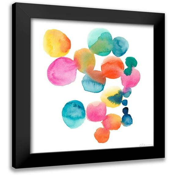Zarris, Chariklia 15x15 Black Modern Framed Museum Art Print Titled - Jig IV